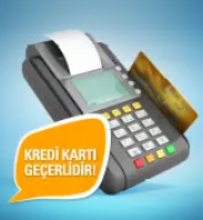 Kredi kartı geçerlidir